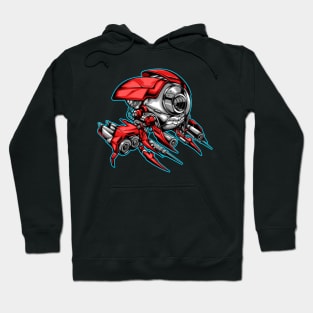 Alien Plane Vector Illustration Hoodie